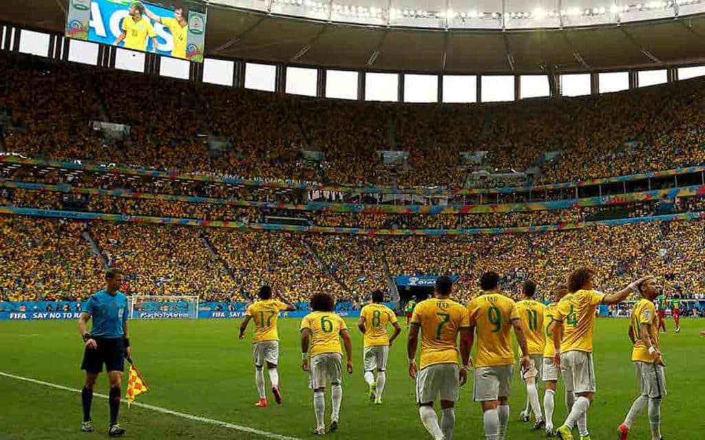 Estádio Mané Garrincha painel esportivo - Copa do Mundo