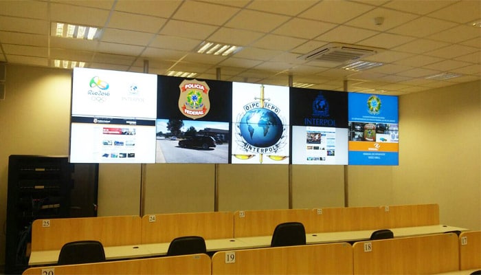 Policia Federal video wall fundo